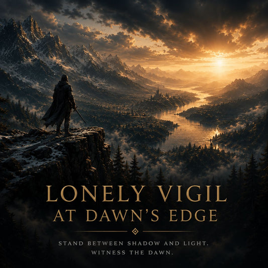 Lonely vigil at dawn's edge